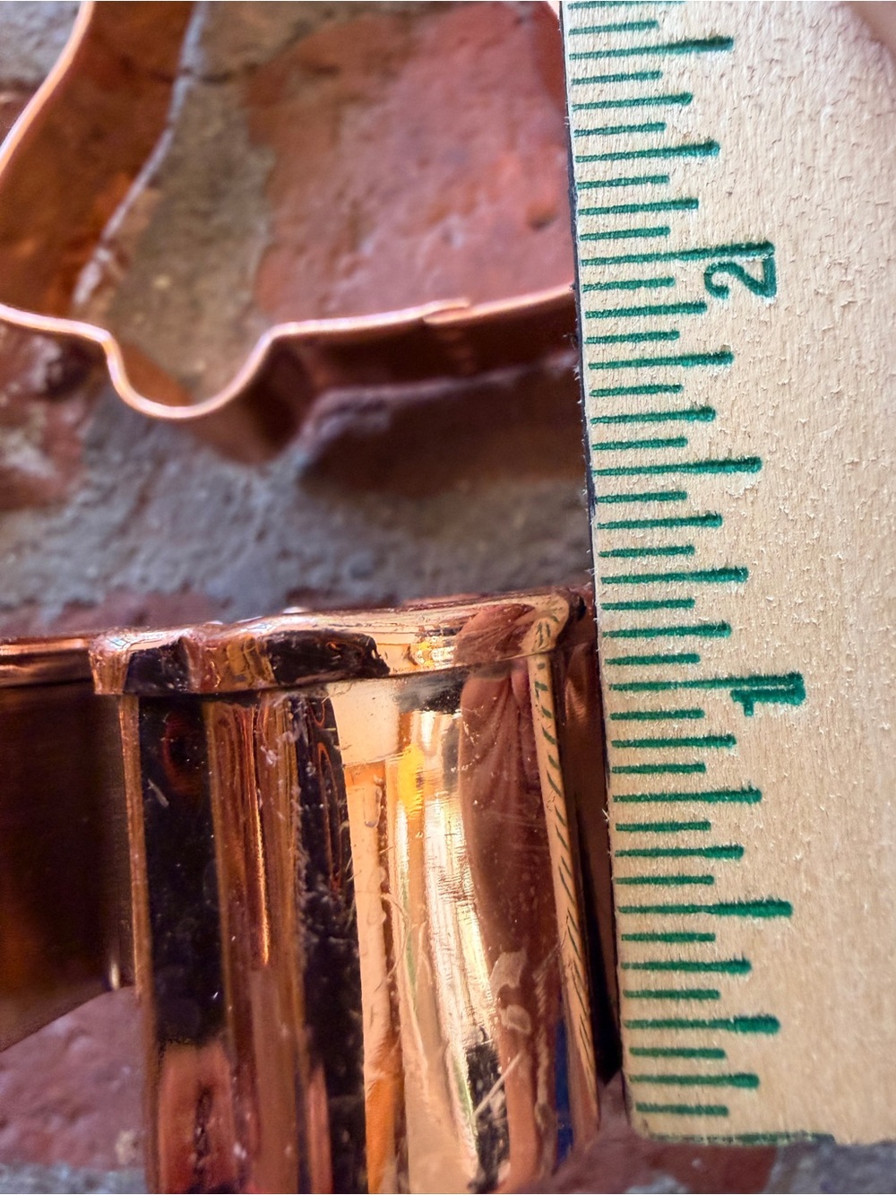 6 Piece vintage Festive Winter Holiday Copper Cookie Cutters by World Market. - Picture 3 of 16